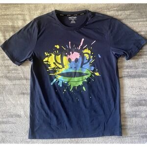 Paul Frank Monkey Head Graphic T-Shirt Adult Size L Nwot Navy Splash Art